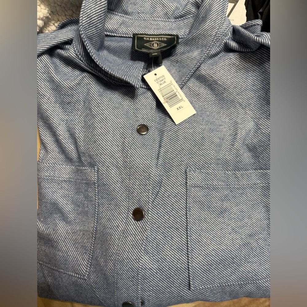 GH Bass Womans Cozy Shirt OVERSIZED Relaxed Fit Flannel Pockets XXL NEW